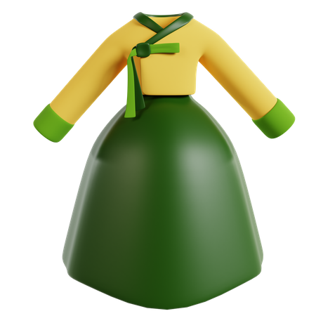 Woman Hanbok  3D Icon