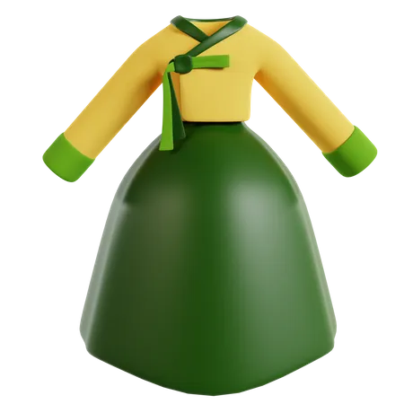 Woman Hanbok  3D Icon