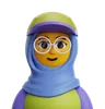 Woman Hijab with Glasses
