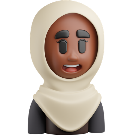 Woman Hijabi  3D Icon