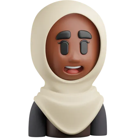 Woman Hijabi  3D Icon