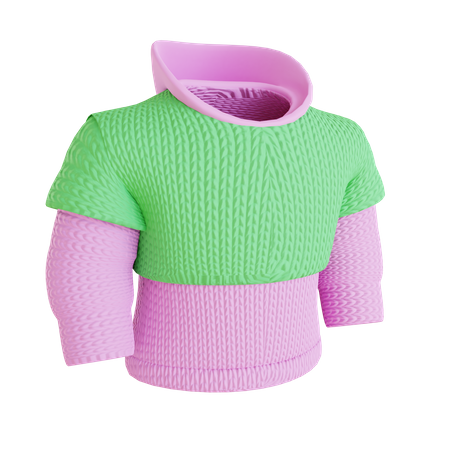 Woman Hoodie  3D Icon