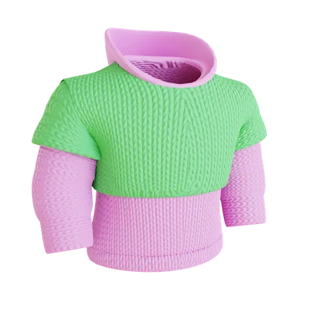 Woman Hoodie  3D Icon