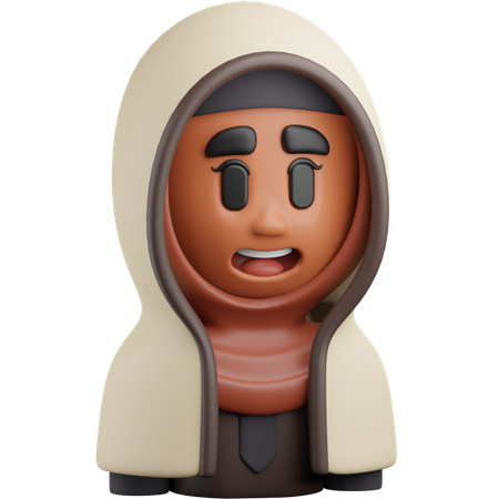 Woman Islamic  3D Icon