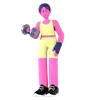 Woman Lifting Dumbbell