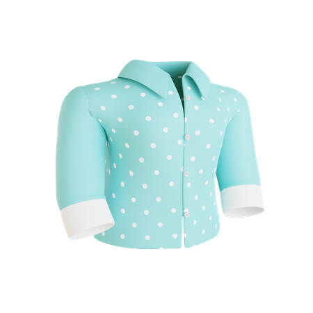 Woman Polkadot Suit  3D Icon