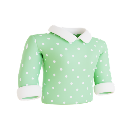 Woman Polkadot Suit  3D Icon