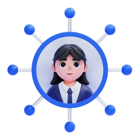 Woman Proficiency  3D Icon