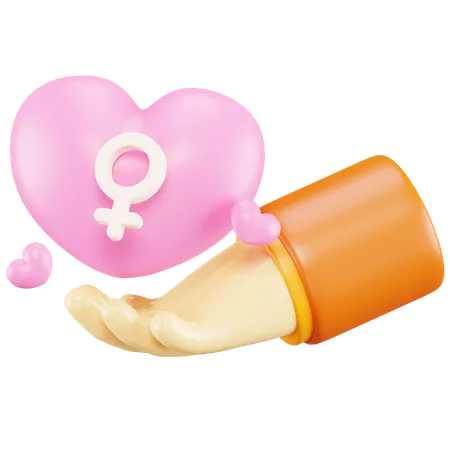 Woman Protection  3D Icon