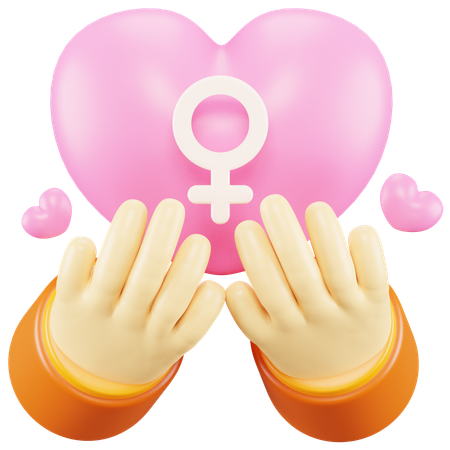 Woman Protection  3D Icon