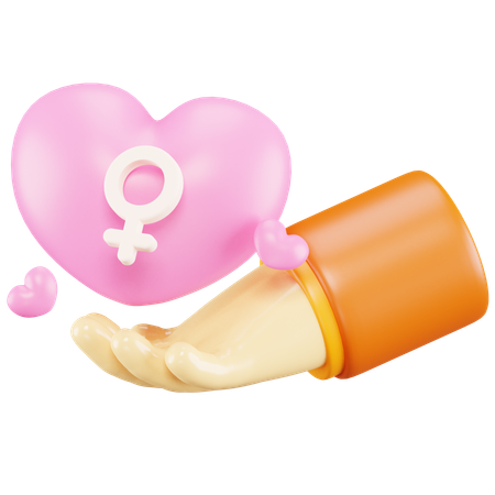 Woman Protection  3D Icon