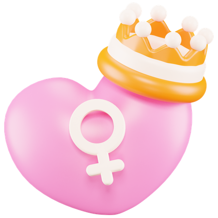 Woman Queen  3D Icon