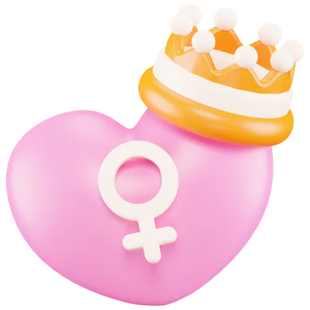 Woman Queen  3D Icon