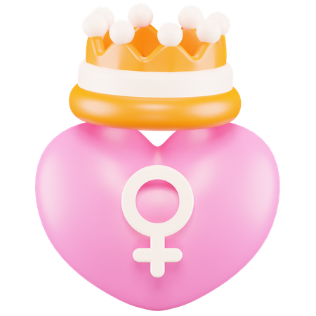 Woman Queen  3D Icon