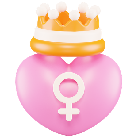 Woman Queen  3D Icon