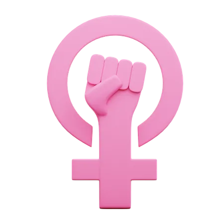 Woman Rights  3D Icon