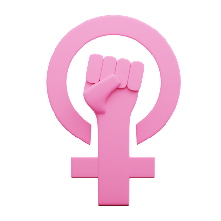 Woman Rights  3D Icon