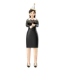 Woman Setting Off Fireworks