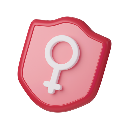 Woman Shield  3D Icon