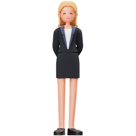 Woman Smiling  3D Icon