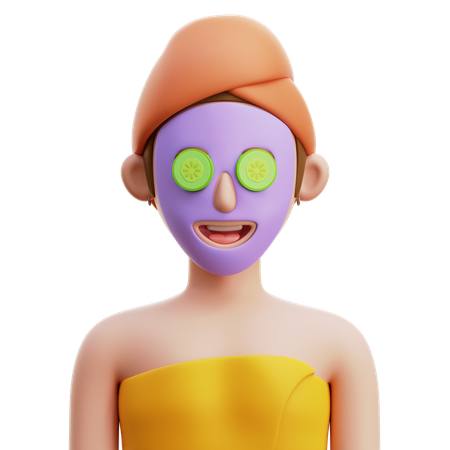 Woman Spa Treatment  3D Icon
