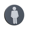 3d woman gender illustration
