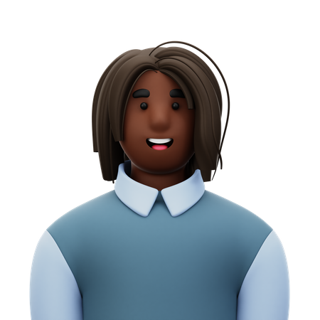 Woman with Formal Shirt  3D Icon
