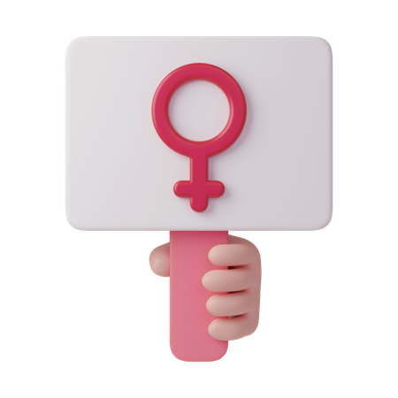 Womans Day Board  3D Icon