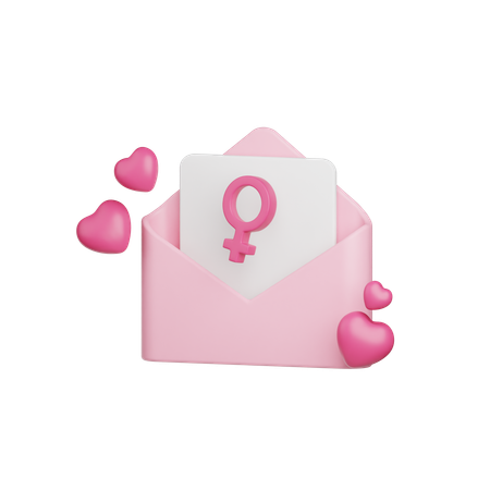 Womans Day Invitation  3D Icon