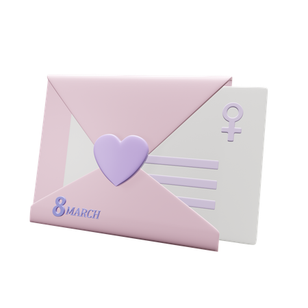 Womans Day Invitation  3D Icon