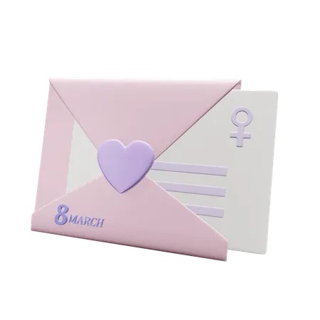 Womans Day Invitation  3D Icon