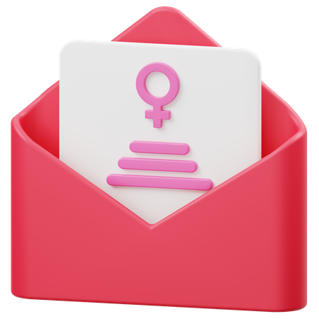 Womans Day Invitation  3D Icon