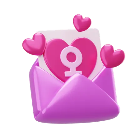 Womans Day Invitation  3D Icon