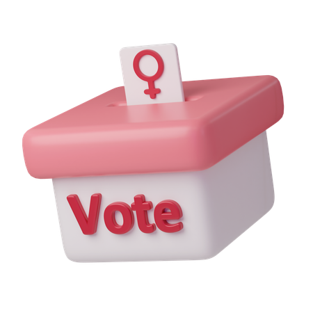 Womans Vote  3D Icon