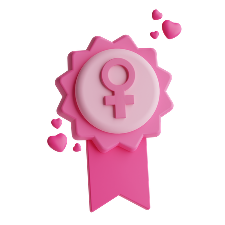 Women Badge  3D Icon