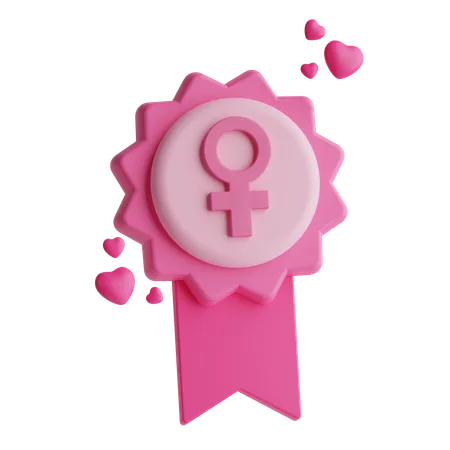 Women Badge  3D Icon