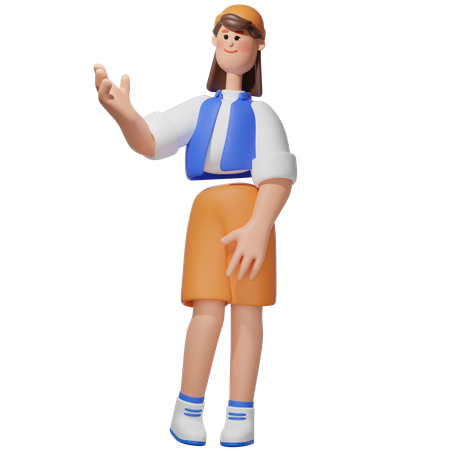 チャットをする女性たち  3D Illustration