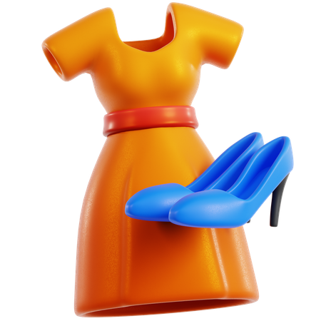 Women Dress  3D Icon