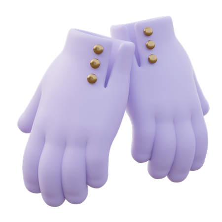 Women Gloves  3D Icon