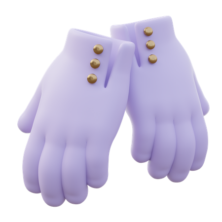 Women Gloves  3D Icon