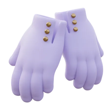 Women Gloves  3D Icon