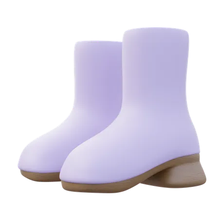 Women Heel Boots  3D Icon