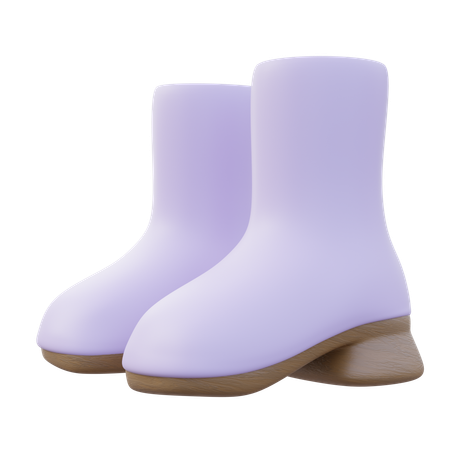 Women Heel Boots  3D Icon