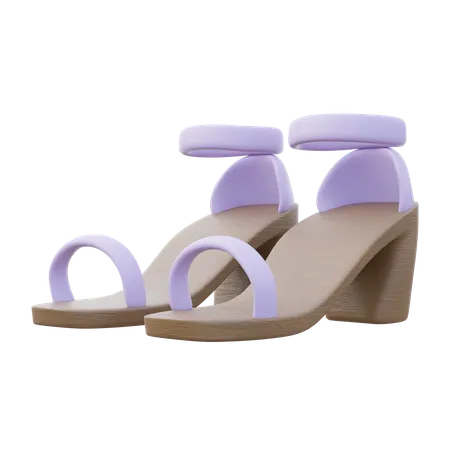 Women Heel Sandals  3D Icon