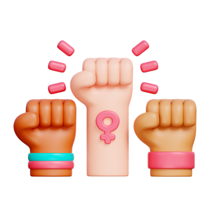 Women Power  3D Icon