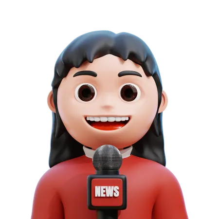 Women Presenter  3D Icon