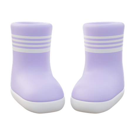 Women Rain boots  3D Icon