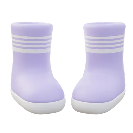 Women Rain boots  3D Icon