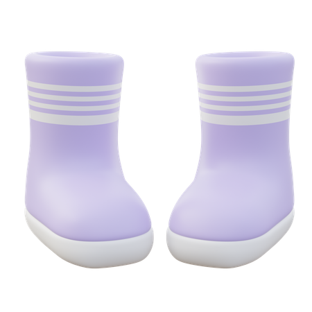 Women Rain boots  3D Icon