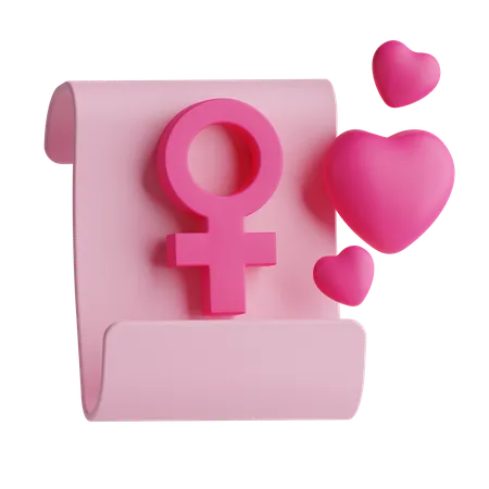 Women Rights  3D Icon